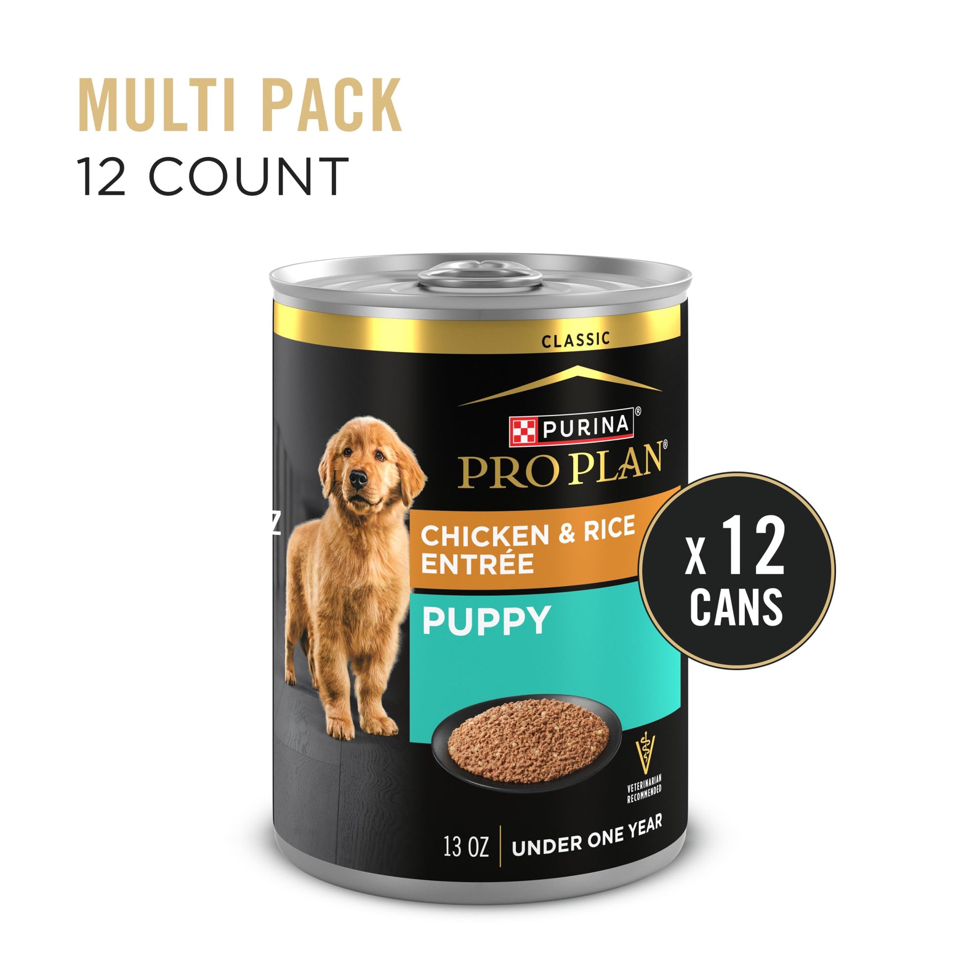 Purina Pro Plan Wet Puppy Food, Chicken & Rice Entrée Classic - 368 g Can (12 Pack) Pro Plan