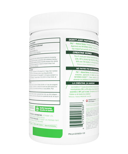 PVL 100% Pure Creatine Monohydrate Powder – Micronized Supplement for Women & Men, Unflavoured Amino Acids & Beta Alanine Friendly, Informed-Choice Tested, 300 g