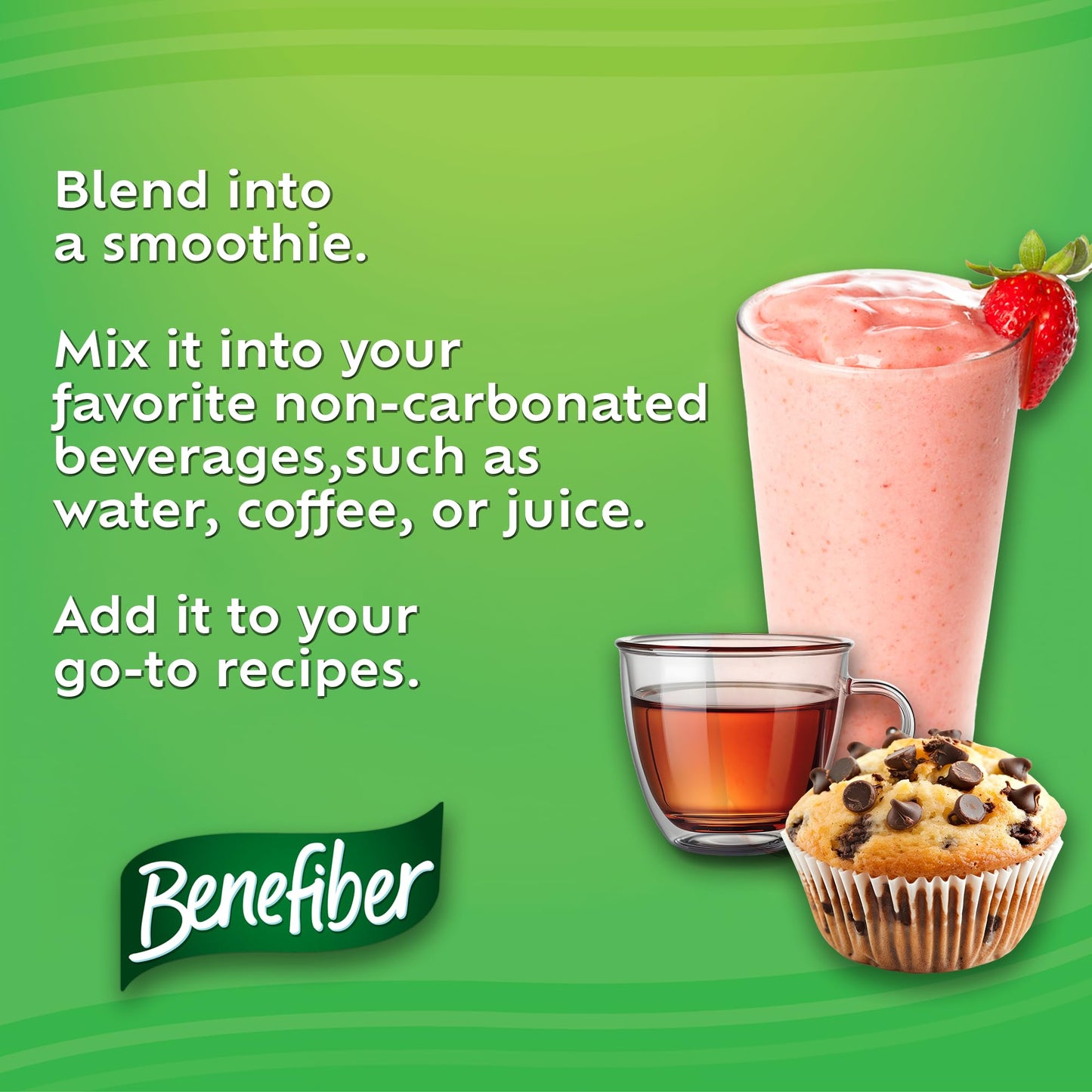 Benefiber Prebiotic Fibre Supplement Powder, Promotes Good Gut Health, Unflavoured & Completely Clear, Dissolves in Drinks & Food, Plant‑Based, Sugar‑Free, Gluten‑Free, Non-GMO, Daily Soluable Fibre Supplement, 62 Servings (248 g) - Available at All In One Marketplace Canada