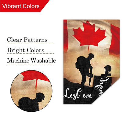 Louise Maelys 12 Sets Seasonal Garden Flag 12x18 Inch Double Sided Small Burlap Welcome Canada Day Spring Summer Fall Halloween Christmas Winter Patriotic Yard Decor Outdoor Outside House Drapeau with Anti-Wind Clip and Stopper