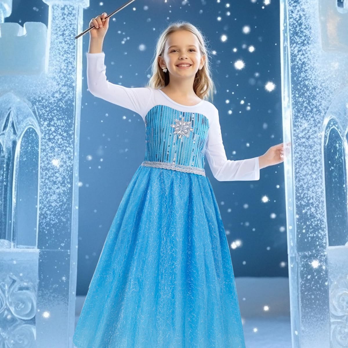 LOYO Princess Dress Up for Girl, Light Up Halloween Costume Girls Ages 3-10 🍁 All In One Marketplace Canada