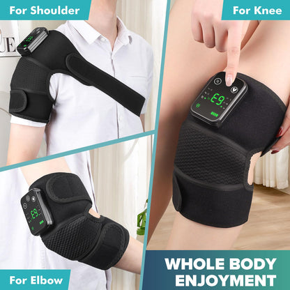 Heated Knee Brace, Cordless Heated Knee Massager Shoulder Support Brace with Massage, Vibration Heating Pads for Knee Shoulder Elbow, Gift for Men Women Birthday Christmas 🍁 All In One Marketplace Canada