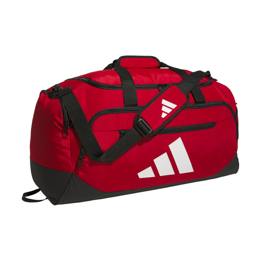 adidas Unisex-Adult Defender 5 Medium Duffel Bag, Team Power Red/White, 59L Medium
