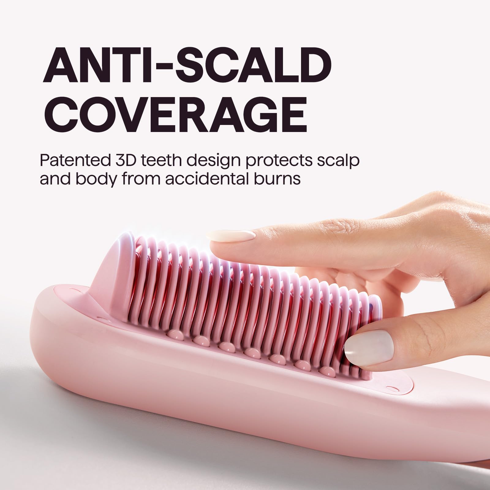 Wavytalk Pro Steam Hair Straightener Brush, Steamline Pro 3 in 1 Straightening Brush, Steam Reduces Damage, Nourishes Hair, and Expedites Straightening - Available at All In One Marketplace Canada