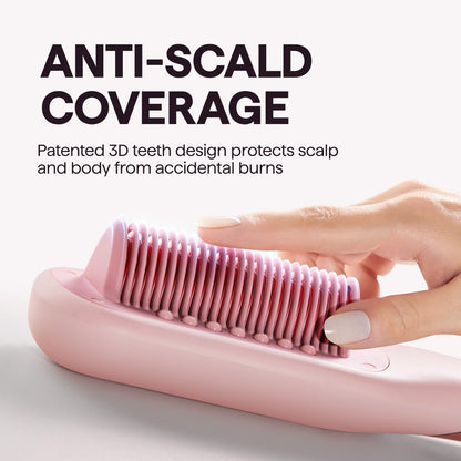 Wavytalk Pro Steam Hair Straightener Brush, Steamline Pro 3 in 1 Straightening Brush, Steam Reduces Damage, Nourishes Hair, and Expedites Straightening - Available at All In One Marketplace Canada