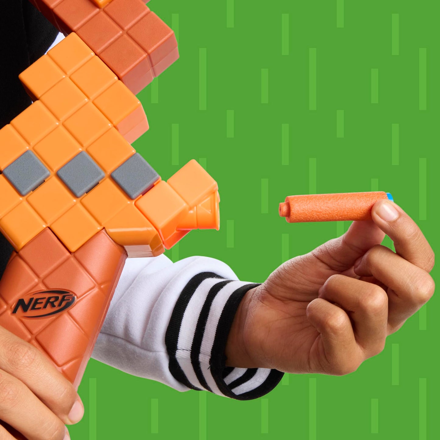 Nerf Minecraft Bow Dart Blaster, Pull-Back String Priming, 8 Nerf N1 Darts Compatible Only with Nerf N1 Dart Blasters, Ages 8+ Nerf
