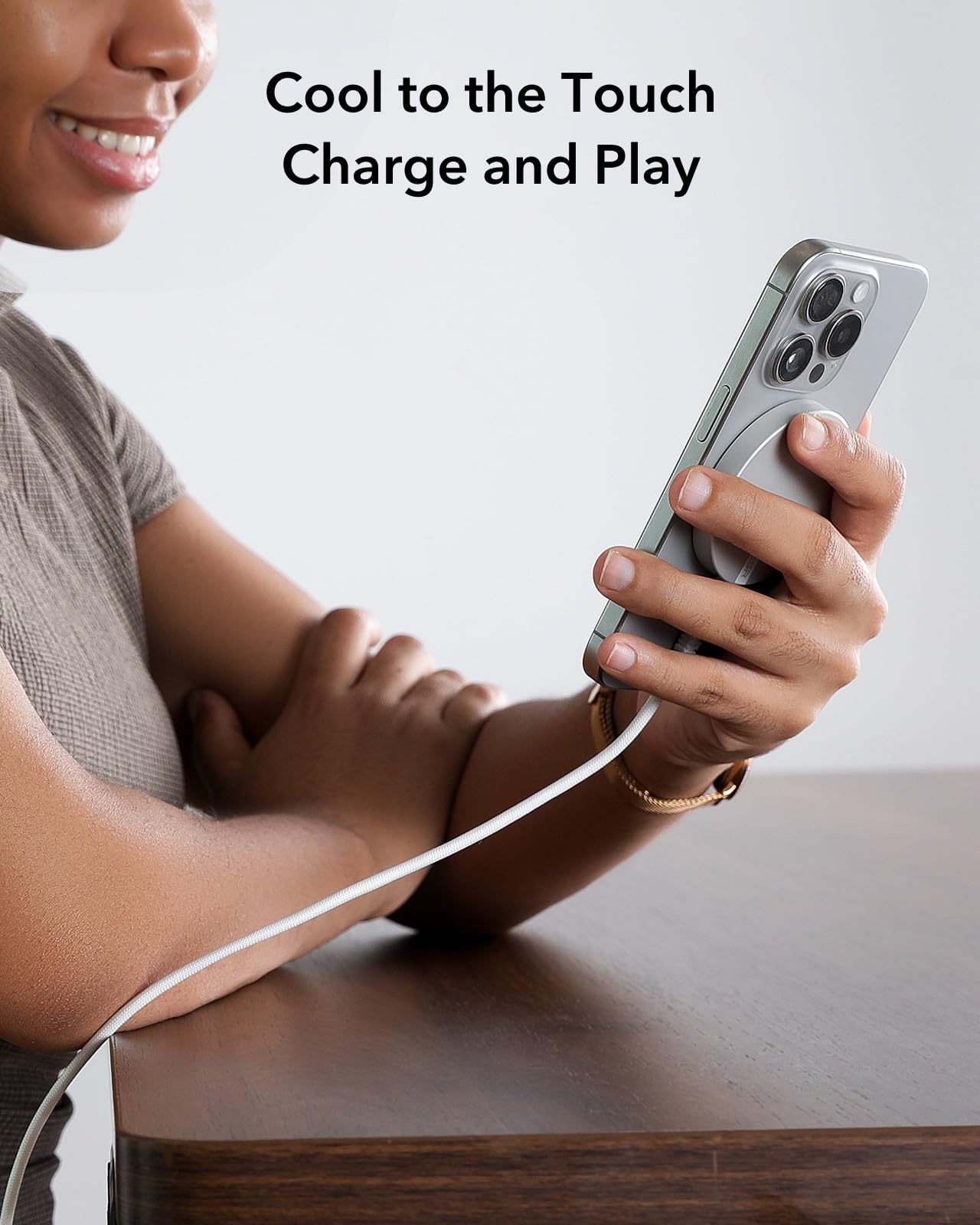 ESR Wireless Charger 15W with MagSafe, Compatible with iPhone 17/16/15/14/13/12 Series, MagSafe Accessories, Strong Magnetic Lock, Durable TPE Cable, 2 Pack, Silver 🍁 All In One Marketplace Canada