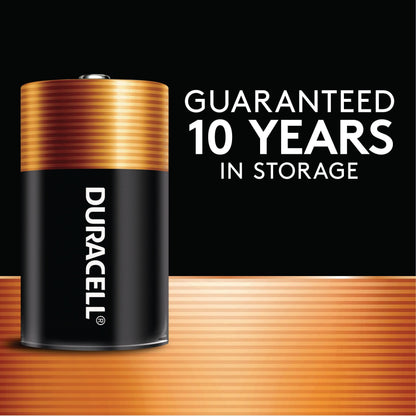 Duracell Coppertop C Batteries, 8 Count, 10-Year Shelf Life, Long-Lasting Duracell