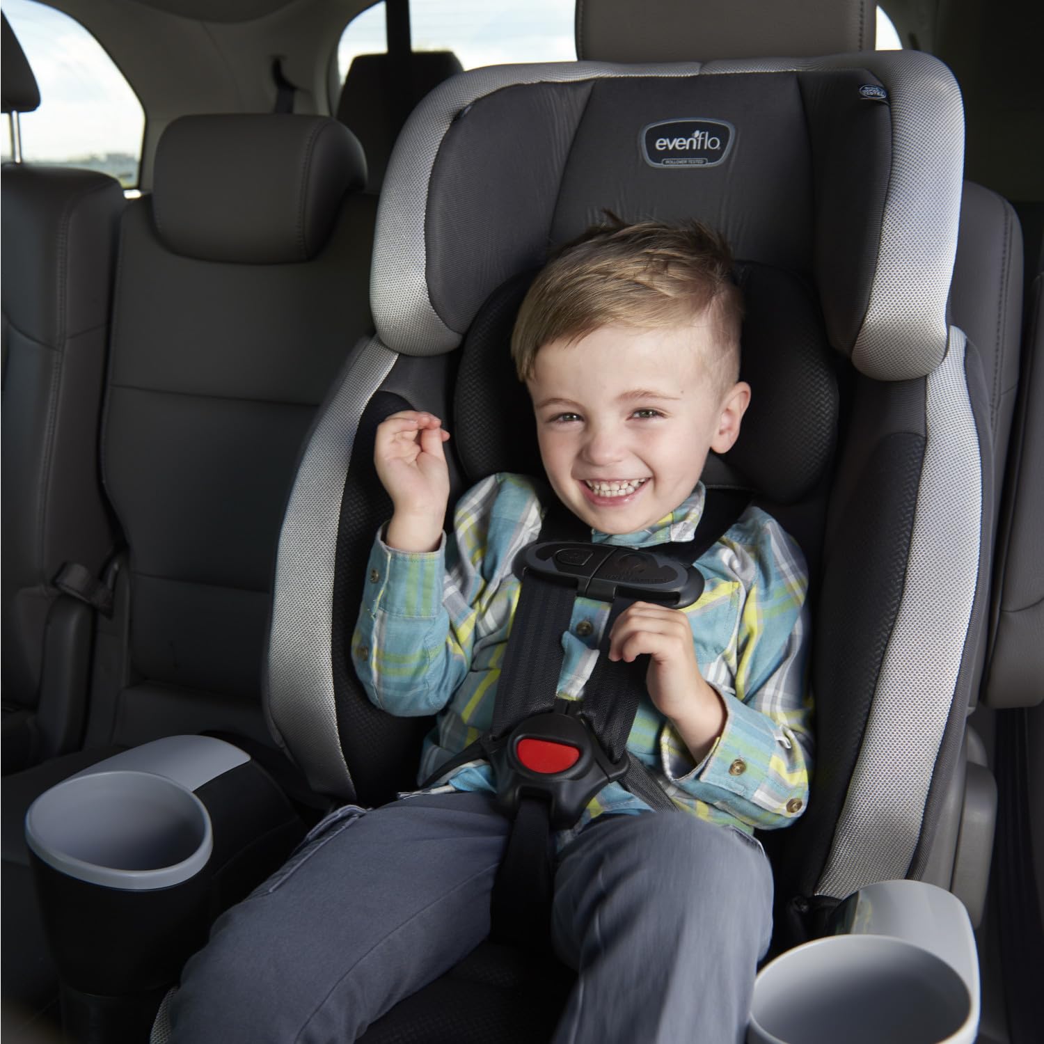 Evenflo Maestro Sport Harness Booster Car Seat (Granite) Evenflo