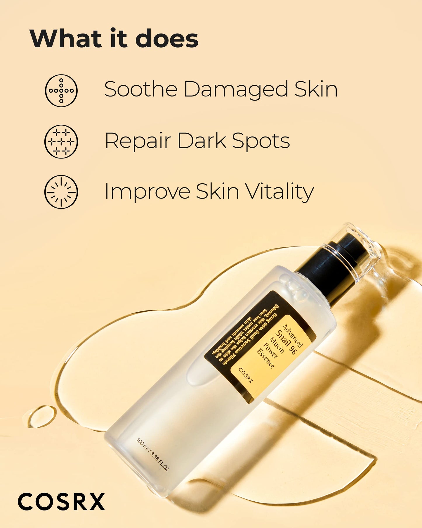 Cosrx Advanced Snail 96 Mucin Power Essence 100ml - Available at All In One Marketplace Canada