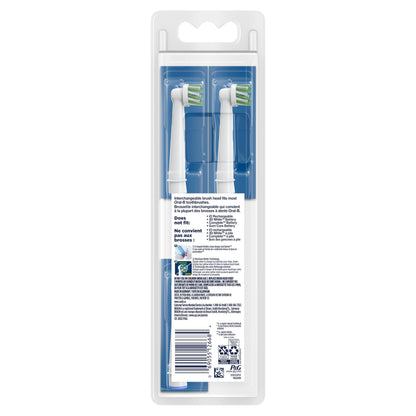 Oral-B CrossAction XFilaments Electric Toothbrush Replacement Brush Heads Refill, White, 3 Count