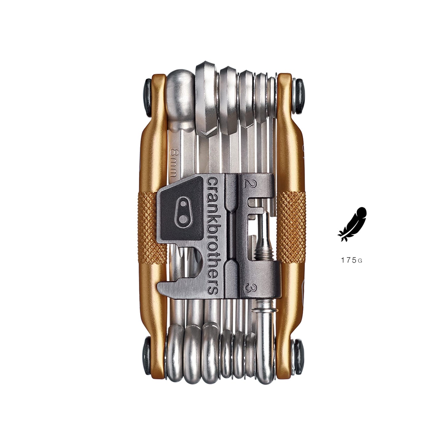 Crank Brothers Multi Bicycle Tool (19-Function, Gold) Crankbrothers