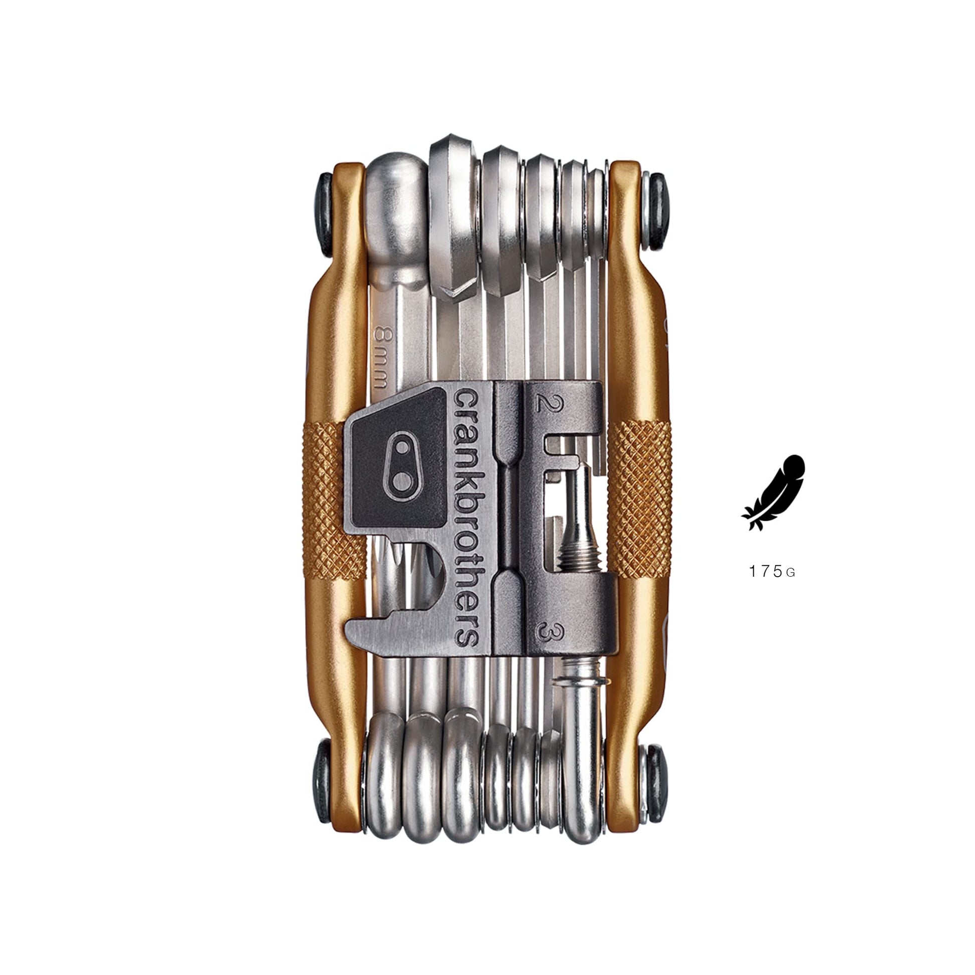 Crank Brothers Multi Bicycle Tool (19-Function, Gold) Crankbrothers