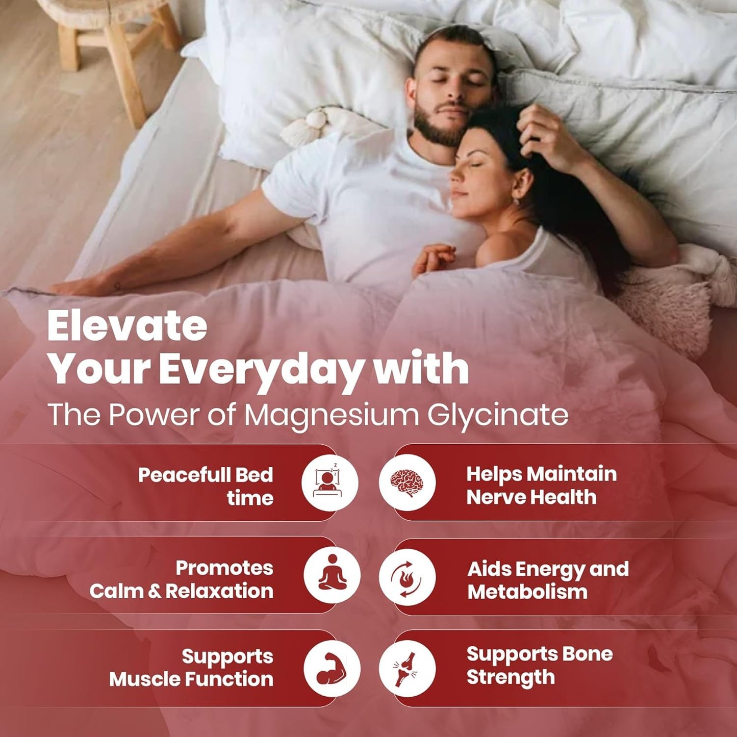 Magnesium Glycinate Gummies (400mg / Serving) - Sugar-Free Magnesium Gummies for Women, Men & Kids, Muscle, Nerve, Bone & Heart Support, Relaxation & Sleep Support - 30 Serving - Available at All In One Marketplace Canada