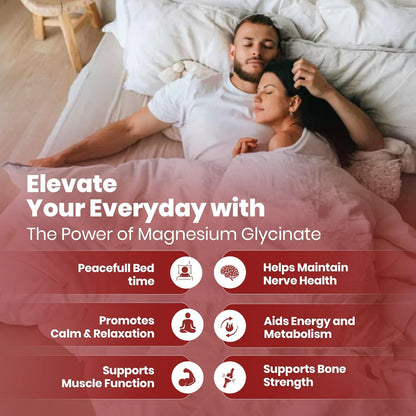Magnesium Glycinate Gummies (400mg / Serving) - Sugar-Free Magnesium Gummies for Women, Men & Kids, Muscle, Nerve, Bone & Heart Support, Relaxation & Sleep Support - 30 Serving - Available at All In One Marketplace Canada