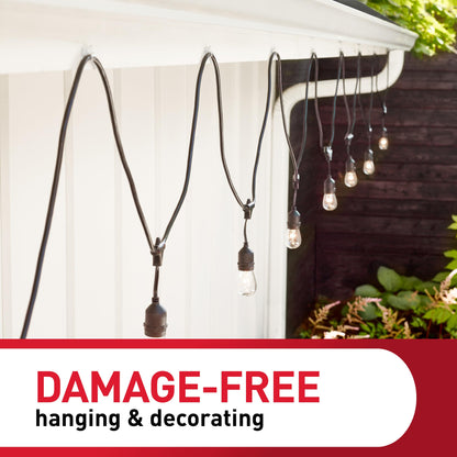 Command Outdoor Light Clips, Damage Free Hanging Outdoor Light Clips with Adhesive Strips, No Tools Wall Clips for Hanging Outdoor Lights and Cables, 20 Clear Clips and 24 Command Strips 🍁 All In One Marketplace Canada