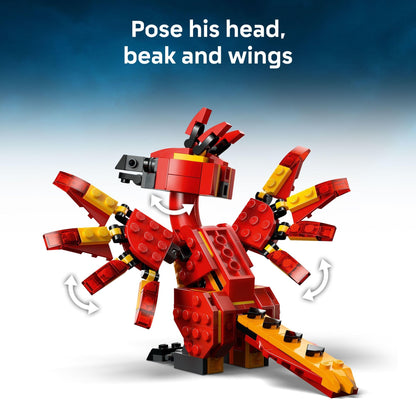 LEGO Harry Potter Fawkes: Dumbledore’s Phoenix Kids Toy - Building and Learning Toy for Pretend Play - Harry Potter Collectible for Boys and Girls, Ages 8+ - Gift Idea for Birthdays - 76448 LEGO