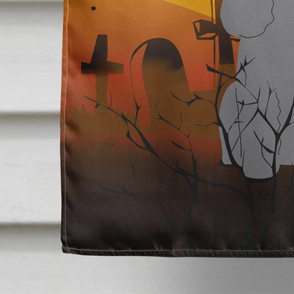 Drapeau de maison en toile Caroline's Treasures BB4334CHF Halloween Caniche argenté, Grand, Multicolore