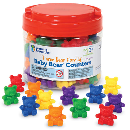 Learning Resources LER0729 Baby Bear Counters, Color Recognition, Math Skills