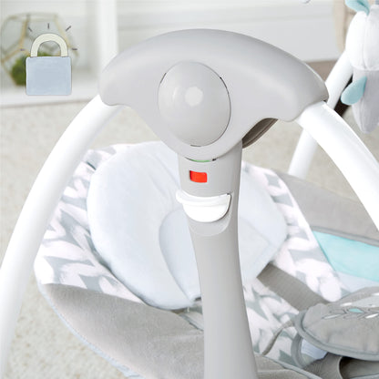 Ingenuity ConvertMe 2-in-1 Compact Portable Automatic Baby Swing & Infant Seat, Battery-Powered Vibrations, Nature Sounds, 0-9 Months 6-20 lbs (Raylan) 🍁 All In One Marketplace Canada