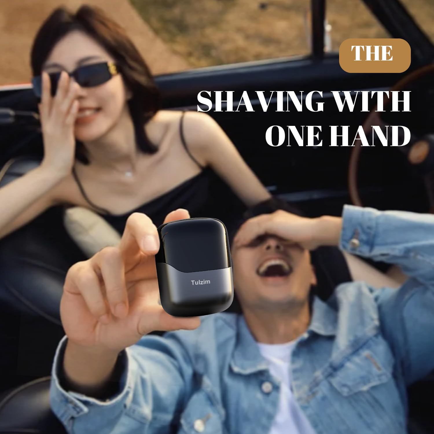 Tulzim Electric Foil shaver For Men: Portable electric razor for Beard/Face - 𝟑 𝐅𝐥𝐨𝐚𝐭𝐢𝐧𝐠 𝐁𝐥𝐚𝐝𝐞 LED Display USB-C Fast Rechargeable - 𝐈𝐏𝐗𝟕 𝐖𝐚𝐭𝐞𝐫𝐩𝐫𝐨𝐨𝐟 for Travel & Home - Light grey - Available at All In One Marketplace Canada