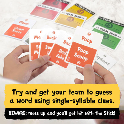 Poetry for Neanderthals by Exploding Kittens - 2+ Players - Ages 7+ - 15 Minutes to Play - Competitive Word Guessing Game - Party Game, Family Game Night, Kid and Adult Card Game - Available at All In One Marketplace Canada