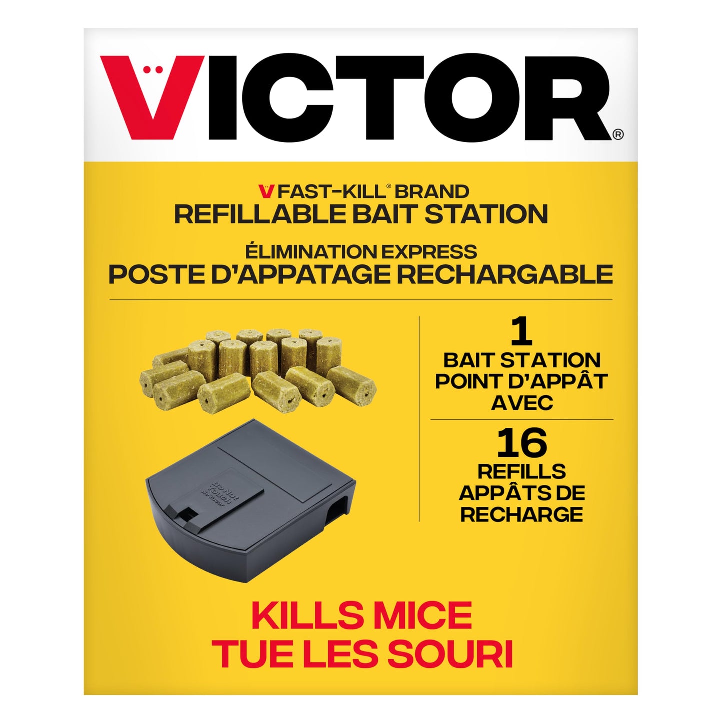 Victor Fast-Kill Refillable Mouse Poison Bait Station - Mouse Poisoning Bait - Mice Poisoning Station - Reusable Rodent Bait Stations 🍁 All In One Marketplace Canada