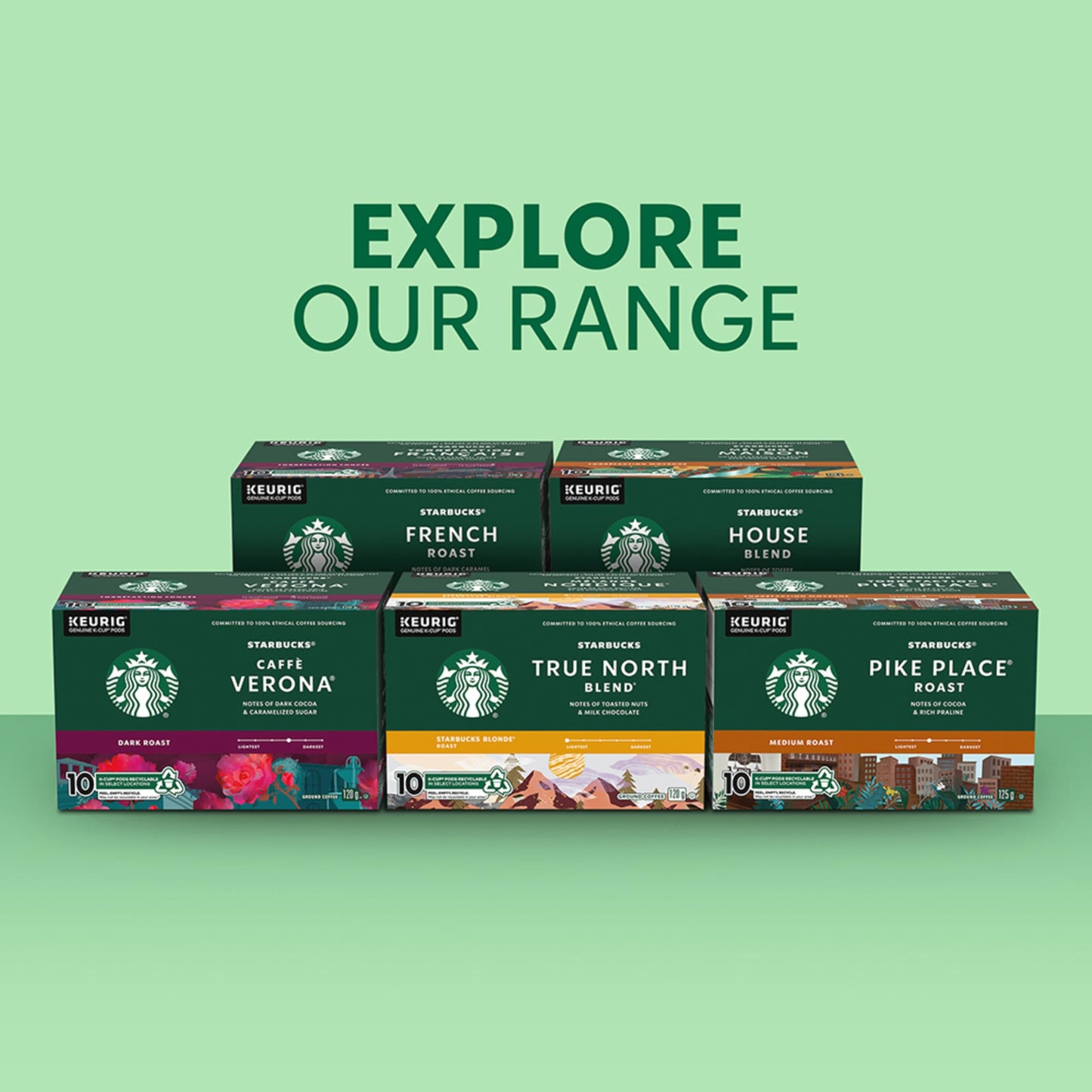 Starbucks Pike Place Medium Roast K-Cup Coffee Pods, 44 Count