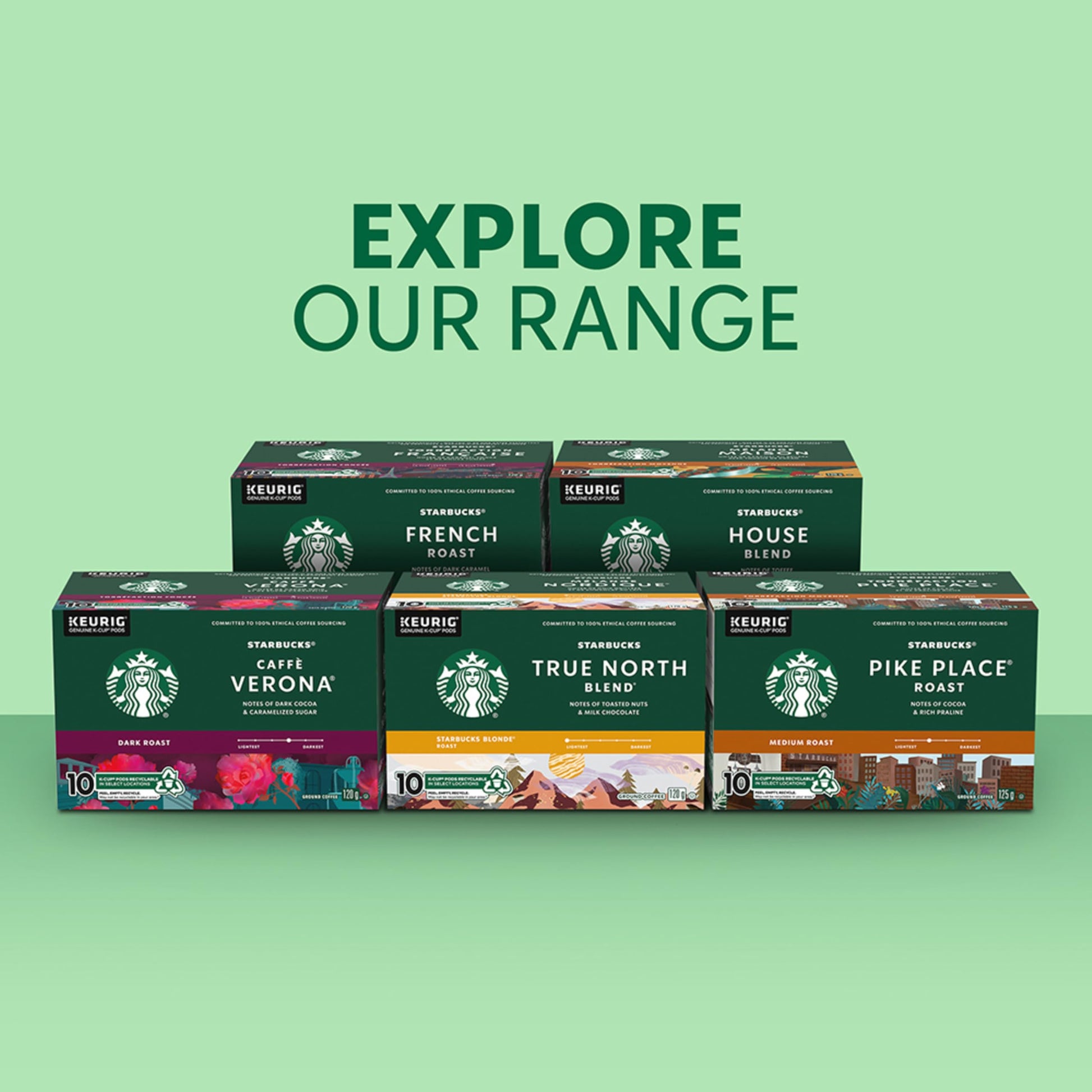 Starbucks French Roast K-Cup Pods, Dark Roast Coffee, 24 Count