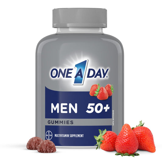 One A Day Men 50 Plus Multivitamin Gummies- Advanced Multivitamin Gummy with Brain Function & Immunity Support, Formulated with Vitamins & Minerals for Men 50+, 130 Gummies - Available at All In One Marketplace Canada