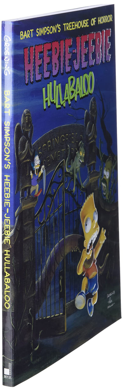 Treehouse of Horror Heebie-Jeebie Hullabaloo de Bart Simpson : Le guide indispensable avec des bandes dessinées d'Halloween, des conseils effrayants et des divertissements à Springfield
