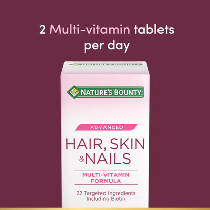 NATURE'S BOUNTY Advanced Hair, Skin & Nails, Multi Vitamin Formula, 90 Tab