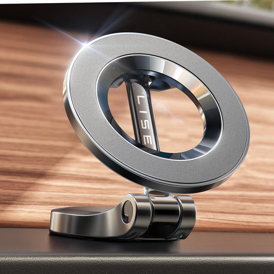 LISEN for MagSafe Car Mount, [24 Strong Magnet] 360° Rotation Magnetic Phone Holder Car Support Cellulaire Auto iPhone Car Holder Mount Dash Phone Mount for iPhone 17 Pro Max Air 16 Plus 15 14 13 12