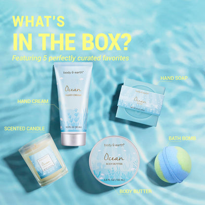 Gifts for Women BODY & EARTH Cadeau Femme 5Pcs Ocean Scent Birthday Gifts 🍁 All In One Marketplace Canada