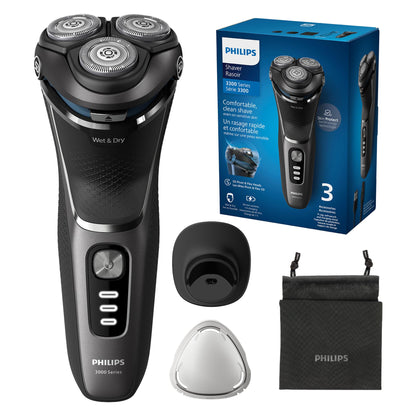Philips 3000 Series Electric Shaver, Dark Black