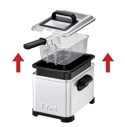 T-Fal Deep Fryer, Friteuse, single Basket Deep Fryer, Semi-Pro Deep Fryer, Stainless Steel T-Fal