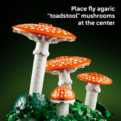 LEGO Botanicals Woodland Mushrooms - Building Set for Adults, Ages 18+ - Mushroom Decor for Home Office, Desk - Gifts for Women & Men - Craft Activity - 11505 - Available at All In One Marketplace Canada