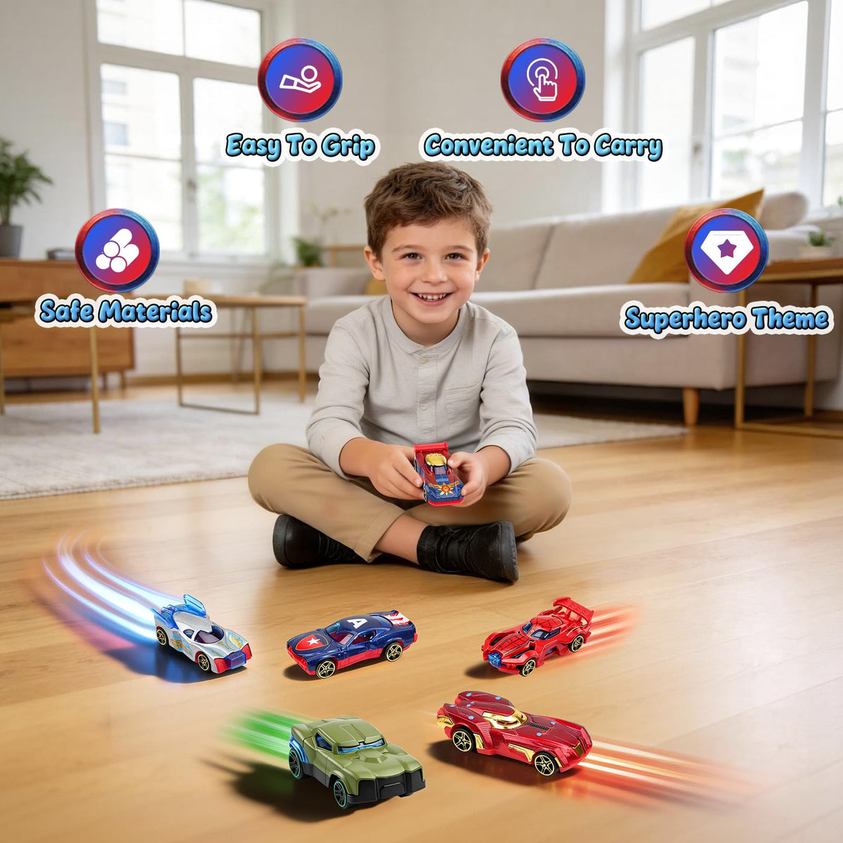 Spider Superhero Car Toys for Kids, 3 4 5 6 7 8 Year Old Boys Toys, Travel Toys, 3 4 5 6 7 8 Year Old Boys Girls Gifts Easter, Birthday, Christmas 🍁 All In One Marketplace Canada
