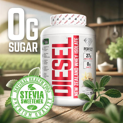 DIESEL 100% New Zealand Whey Isolate, Grass-Fed & Pasture Raised - French Vanilla 5lb