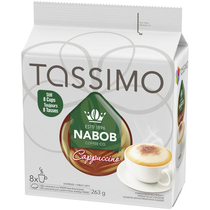 Tassimo Nabob Cappuccino Single Serve T-Discs, 8 Count Box (5-Pack)