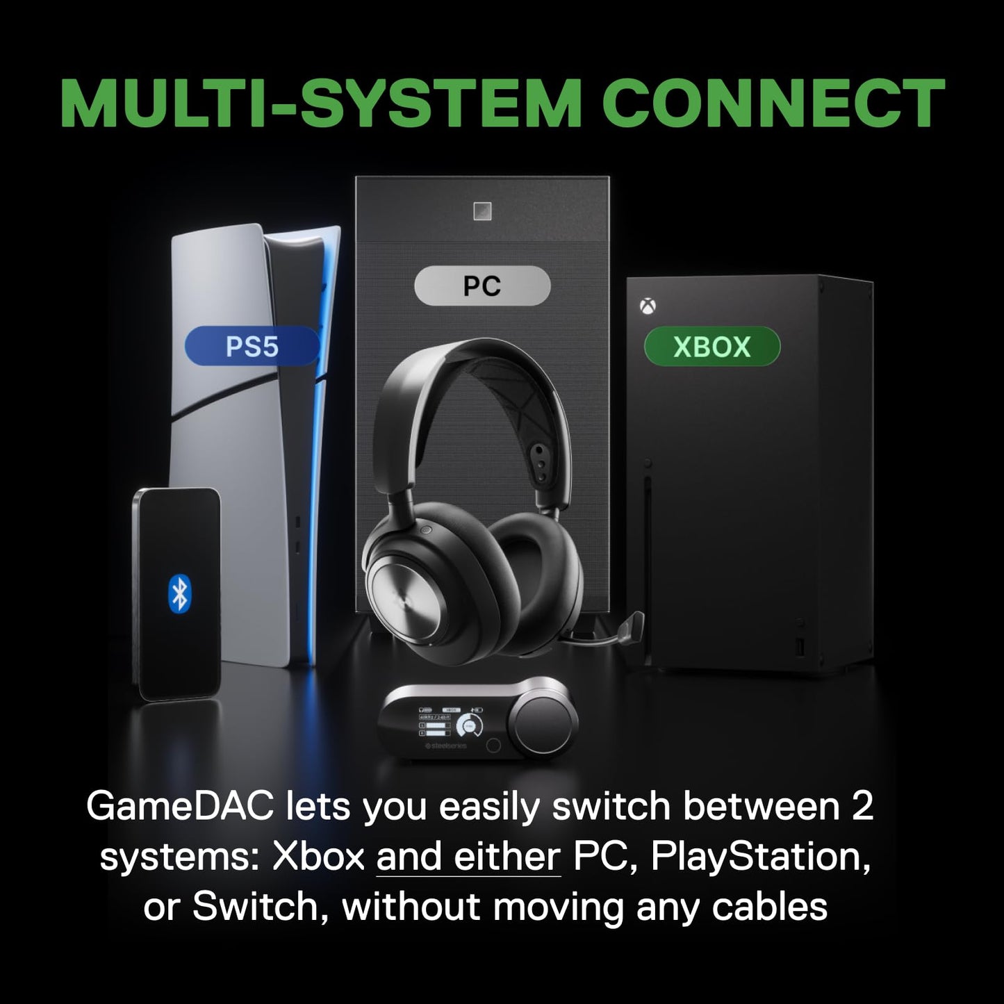 SteelSeries Arctis Nova Pro Wireless Xbox Multi-System Gaming Headset - Premium Hi-Fi Drivers - Active Noise Cancellation Infinity Power System - Stealth Mic - Xbox, PC, PS5, PS4, Switch, Mobile 🍁 All In One Marketplace Canada