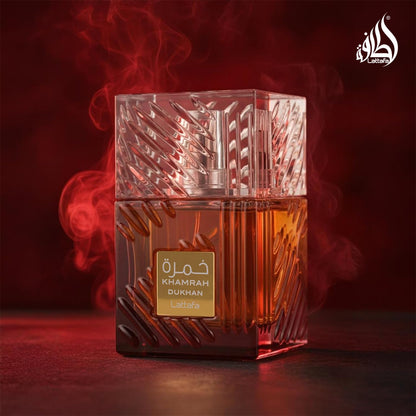 Lattafa Khamrah Dukhan Eau de Parfum Spray for Unisex, 3.4 Ounce