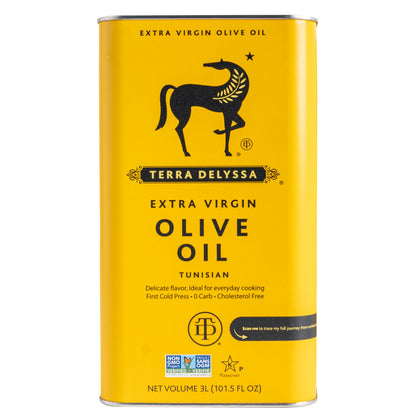 Terra Delyssa First Cold Pressed Extra Virgin Olive Oil, Single Sourced, 3 Litres (101 fl. oz) - 1 Pack, Certified Kosher. Non-GMO, Naturally Rich in Antioxidants and Polyphenols 🍁 All In One Marketplace Canada