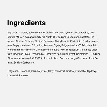 medicube Kojic Acid Turmeric Brightening Body Wash | Gentle Shower Gel for Uneven Skin | Niacinamide, Vitamin C, AHA/BHA | Deep Cleansing, Hydrating Formula | Easy and Effective, 13.52 fl.oz 400ml - Available at All In One Marketplace Canada