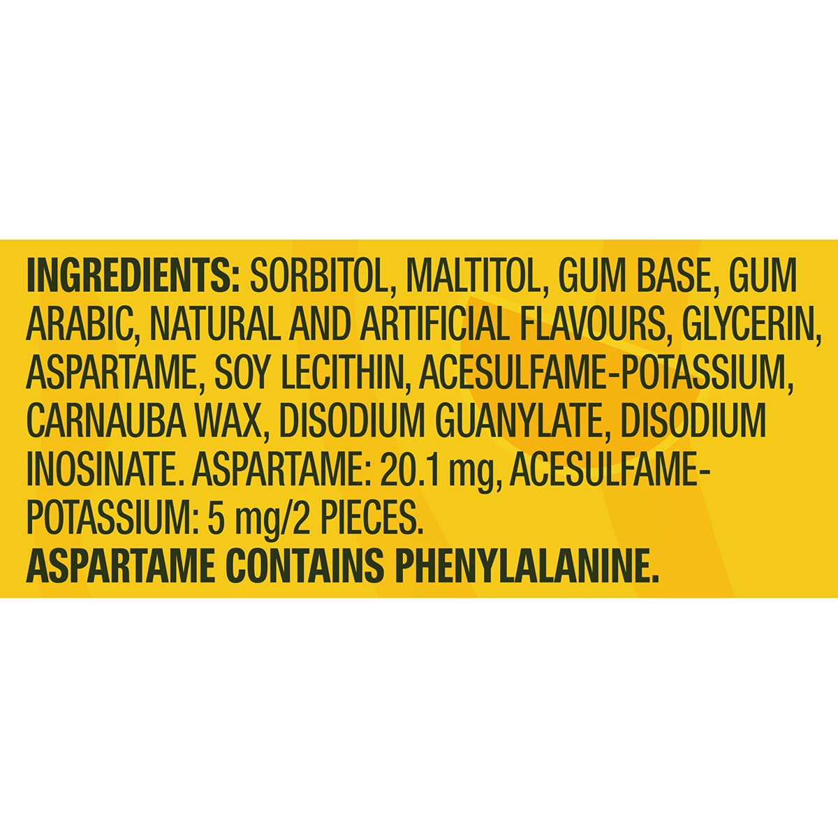 JUICY FRUIT, Fruit Flavoured Chewing Gum, 60 Pieces, 6 Bottles