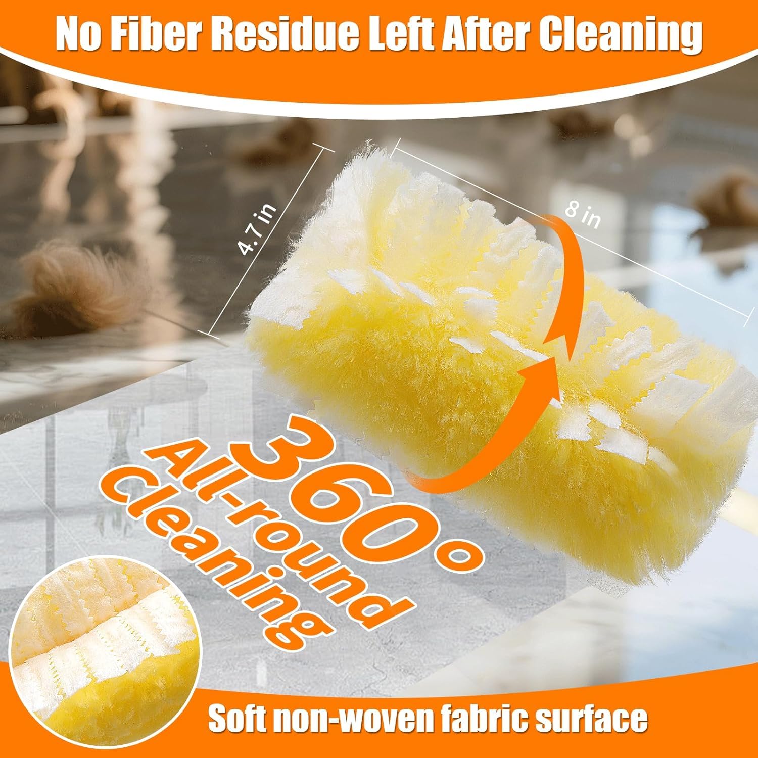 36 Pack Disposable Duster Refills for Swiffer,360°Heavy Duty Microfiber Duster Kit with 1 Handle,Multi-Surface Duster Refills for Furniture, Blinds, Ceiling Fans Cleaning - Available at All In One Marketplace Canada