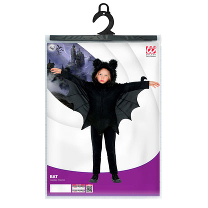 Widmann Kids' Halloween Bat Costume - Black - 140cm