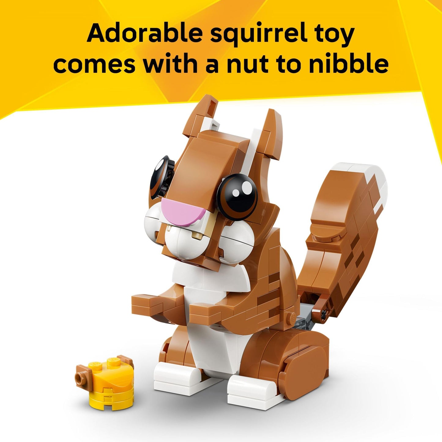 LEGO Creator 3 in 1 Cute Animals: Playful Puppy Dog Building Toy for Girls & Boys - Build a Pretend Play Dog, Squirrel, or Duck Toy - Gift Idea for Kids, Ages 8+ - 31382 LEGO