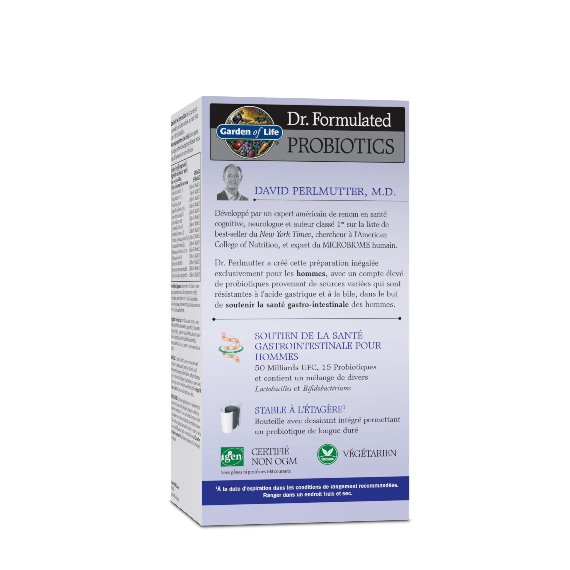 Garden of Life - Dr. Formulated Probiotics Once Daily Men's | Support Men's Gut Health & Digestion | 50 Billion CFU + 15 Probiotic Strains | Shelf Stable | Gluten Free, Dairy Free, Soy Free - Available at All In One Marketplace Canada