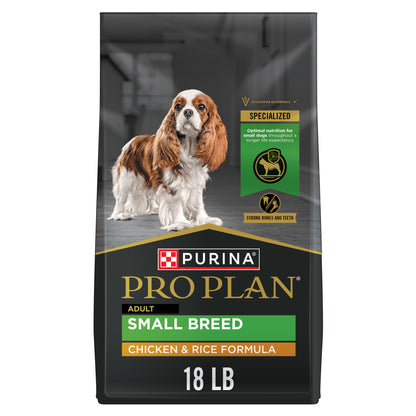 Purina Pro Plan Dry Dog Food, Specialized Small Breed Chicken & Rice - 8.16 kg Bag (1 Pack) Pro Plan